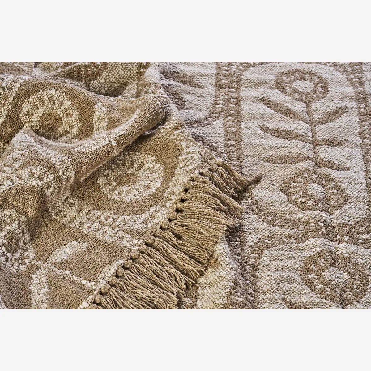 Plaid réversible en coton recyclé – 125x175cm