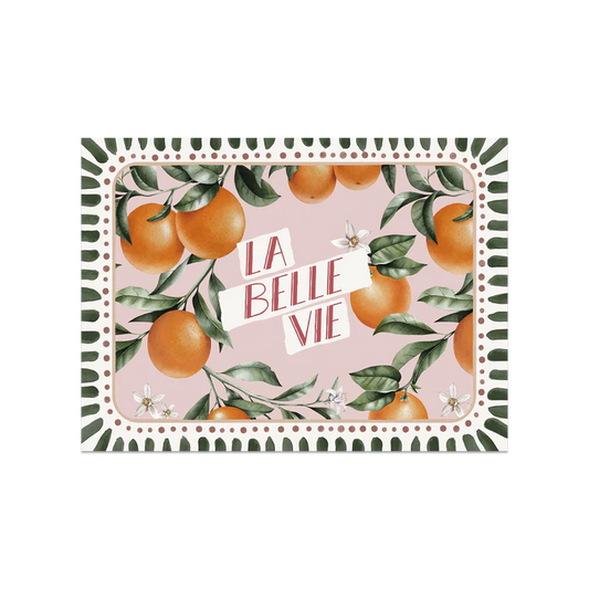 Set de table vinyle-LA VIE SEST BELLE