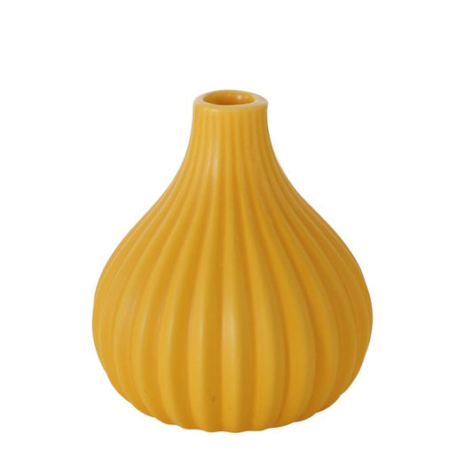 vase strie noir/ blanc/ jaune